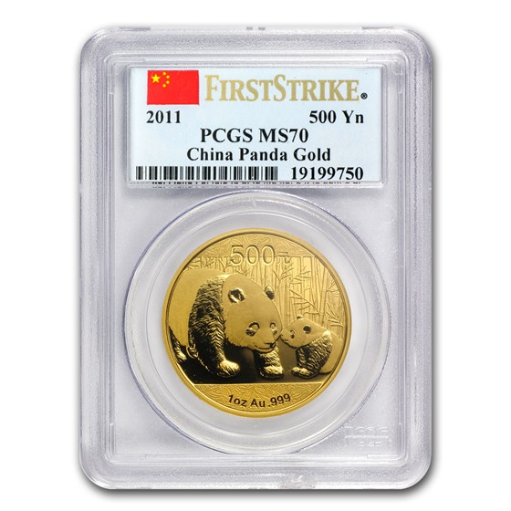 2011 China 1 oz Gold Panda MS-70 PCGS (FS) 2011 China 1 oz Gold Panda MS-70 PCGS (FS)